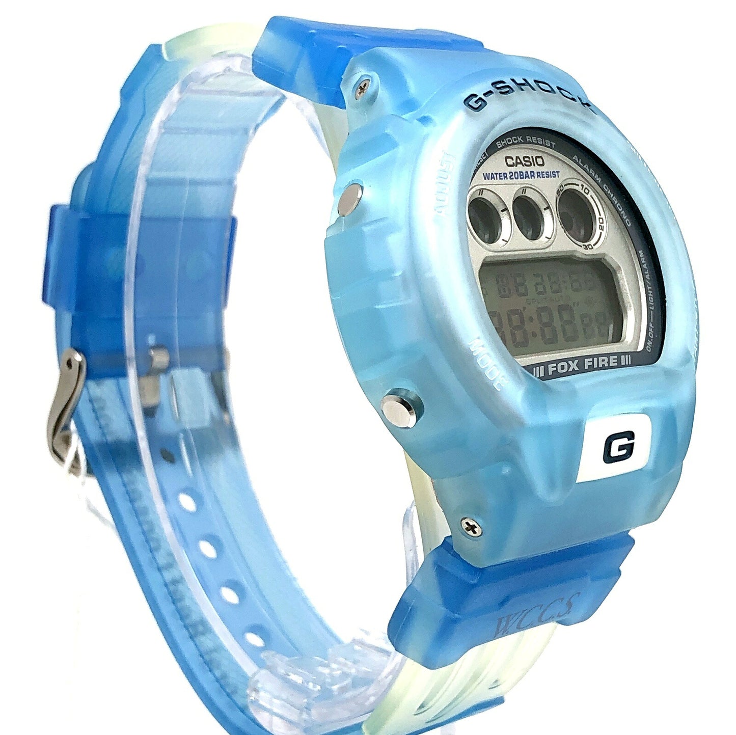 G-SHOCK WCCS Blue Skeleton Double EL Watch Size ONE SIZE