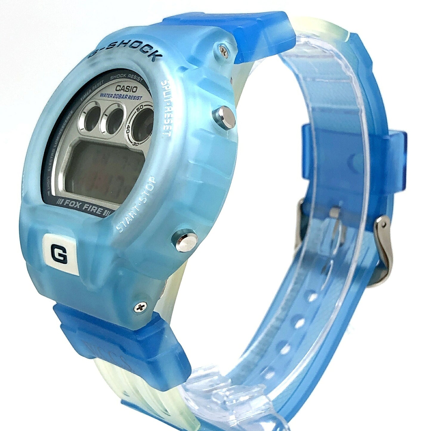 G-SHOCK WCCS Blue Skeleton Double EL Watch Size ONE SIZE