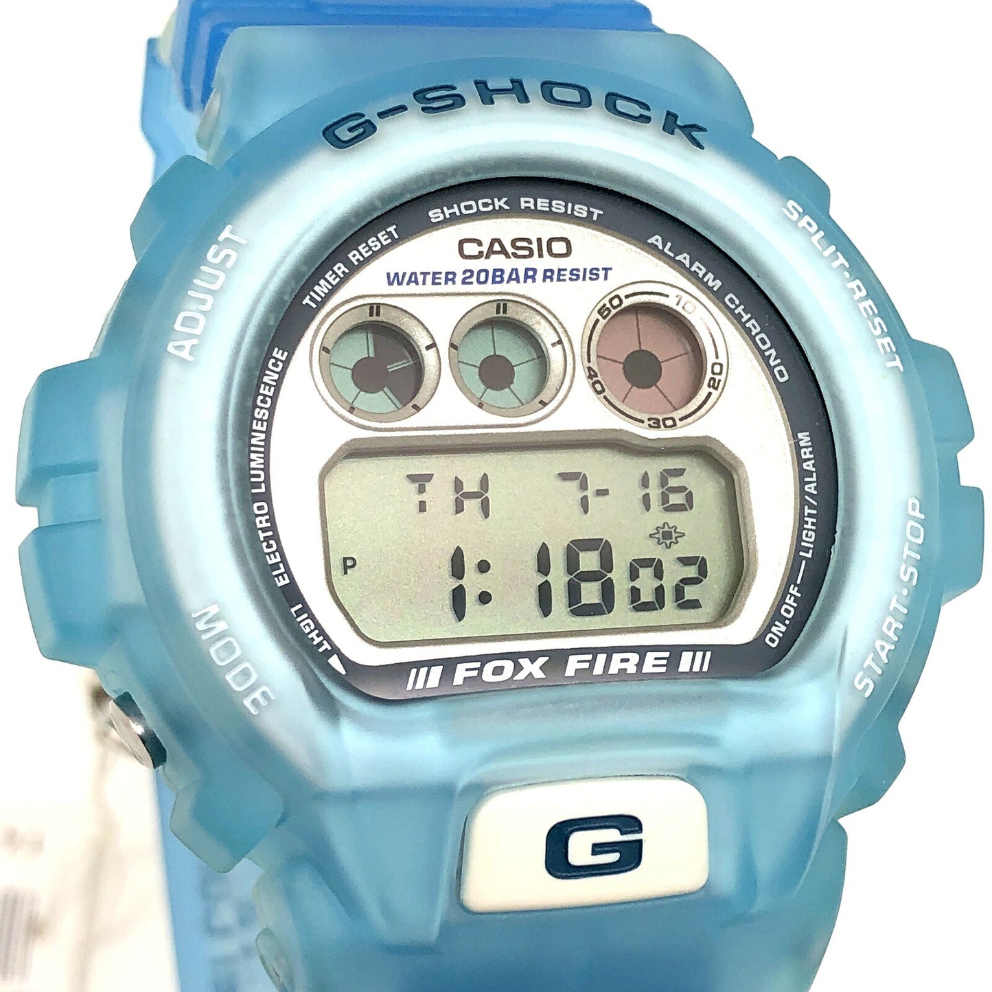 G-SHOCK WCCS Blue Skeleton Double EL Watch Size ONE SIZE
