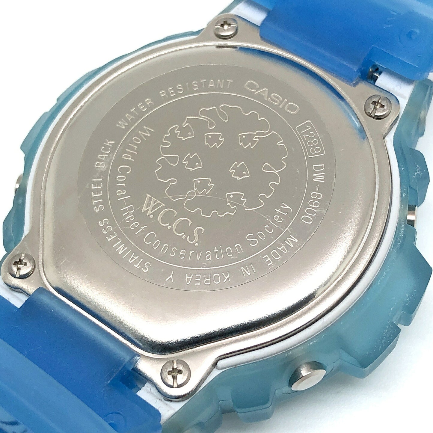 G-SHOCK WCCS Blue Skeleton Double EL Watch Size ONE SIZE