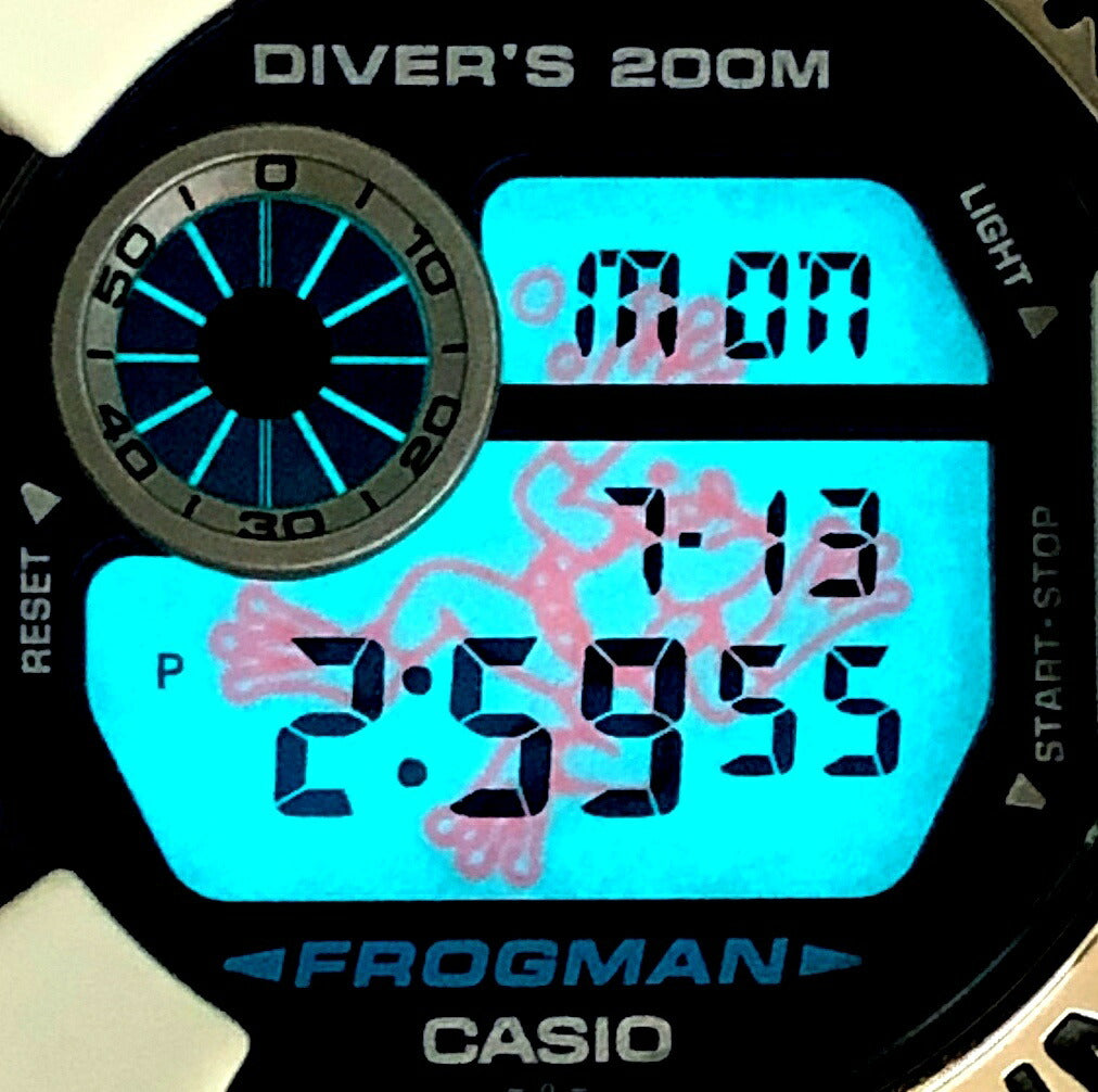 G-SHOCK DW-8200LG-8 FROGMAN Men in Gray Watch Size ONE SIZE