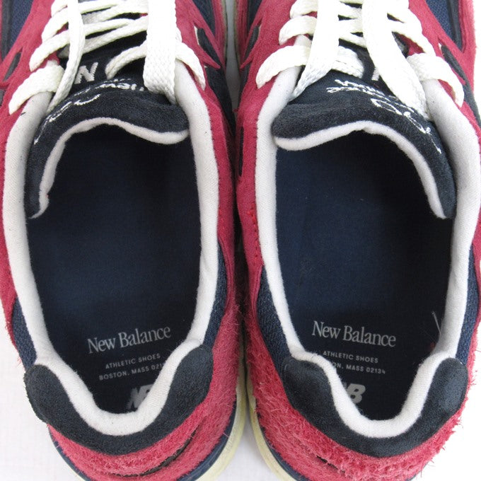 New Balance 990V2 "Red" MADE Red/Navy Sneakers Size 27.5cm