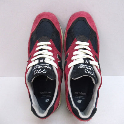 New Balance 990V2 "Red" MADE Red/Navy Sneakers Size 27.5cm