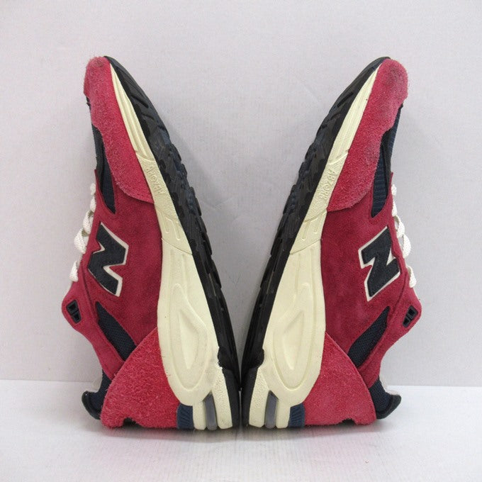 New Balance 990V2 "Red" MADE Red/Navy Sneakers Size 27.5cm