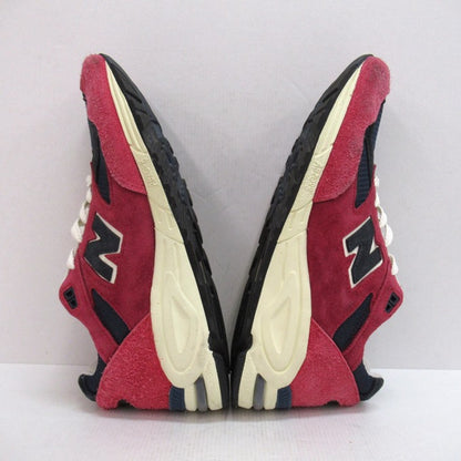 New Balance 990V2 "Red" MADE Red/Navy Sneakers Size 27.5cm