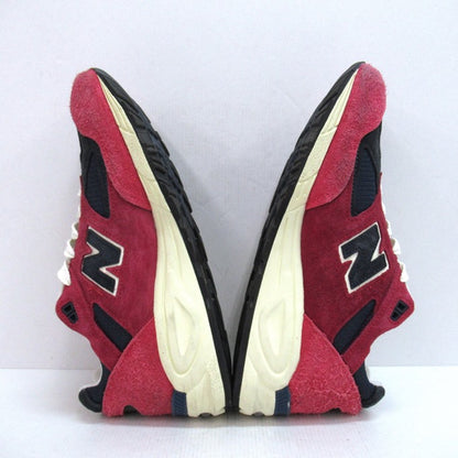 New Balance 990V2 "Red" MADE Red/Navy Sneakers Size 27.5cm