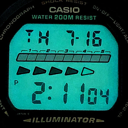 G-SHOCK DW-6600G-9V Illuminator Watch Gold LCD Size ONE SIZE