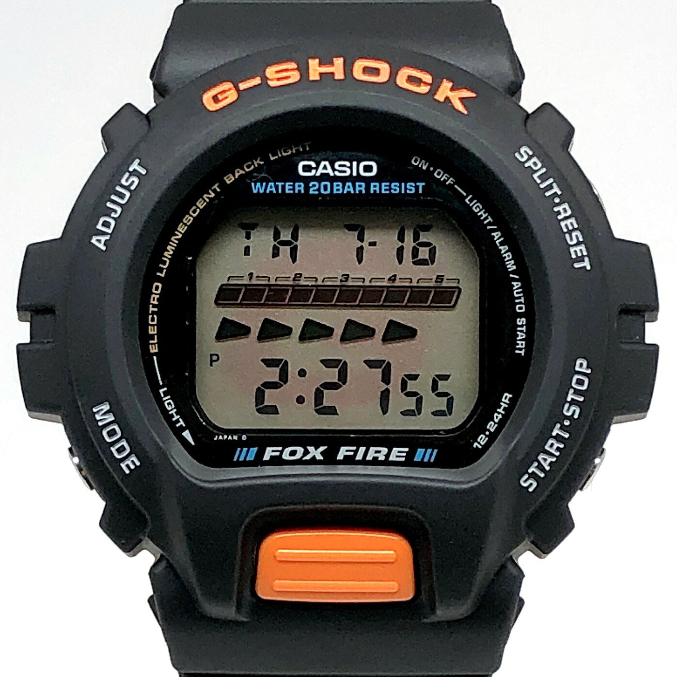 G-SHOCK DW-6600B-1A Fox Fire 90s EL Watch Size ONE SIZE