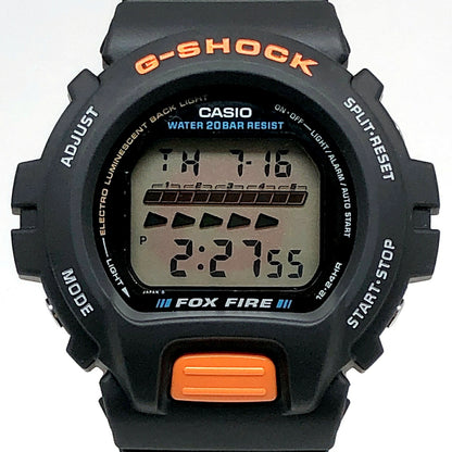 G-SHOCK DW-6600B-1A Fox Fire 90s EL Watch Size ONE SIZE