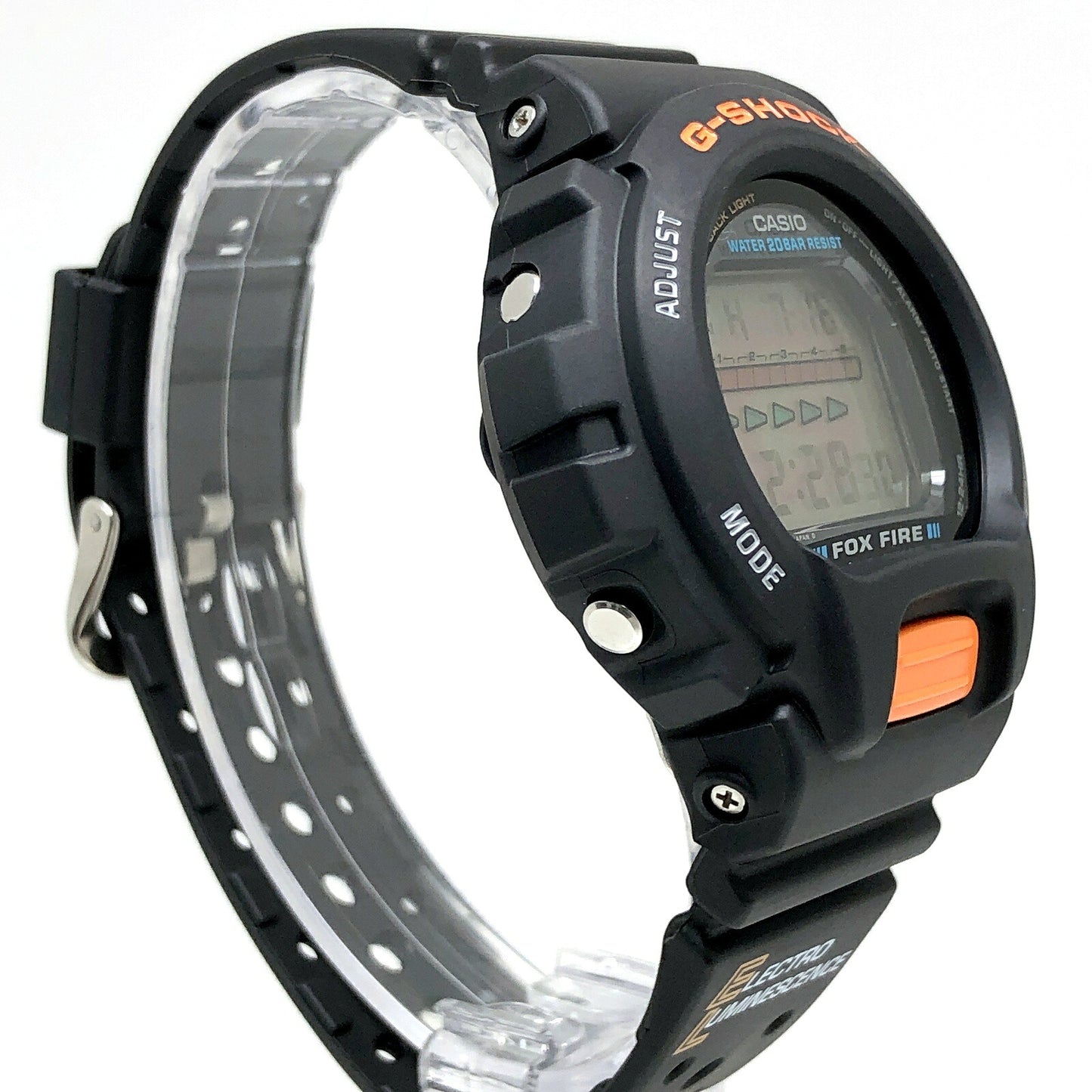 G-SHOCK DW-6600B-1A Fox Fire 90s EL Watch Size ONE SIZE