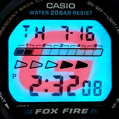 G-SHOCK DW-6600B-1A Fox Fire 90s EL Watch Size ONE SIZE