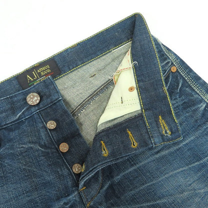 ARMANI JEANS Distressed Blue Denim Jeans Pants Size 31