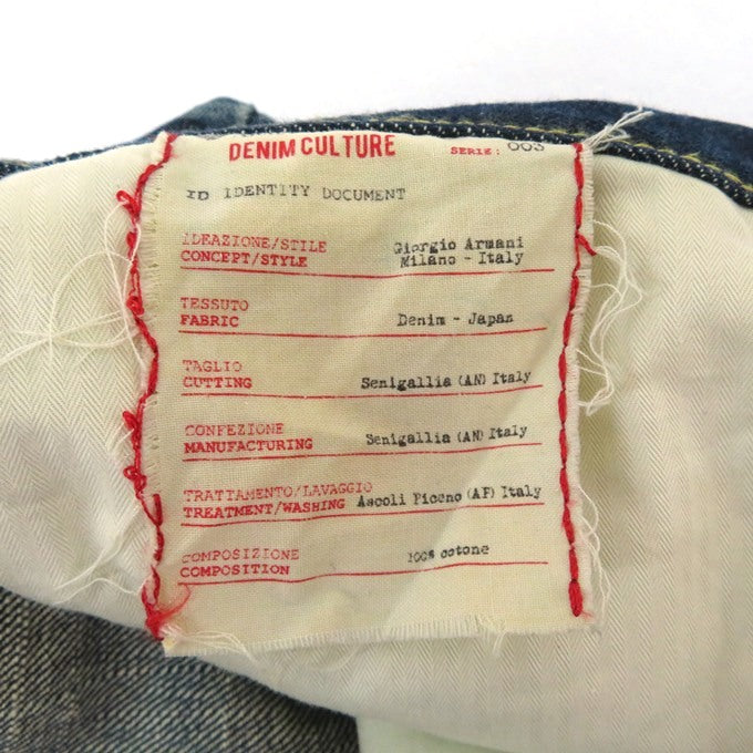 ARMANI JEANS Distressed Blue Denim Jeans Pants Size 31