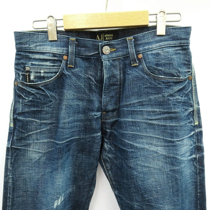 ARMANI JEANS Distressed Blue Denim Jeans Pants Size 31