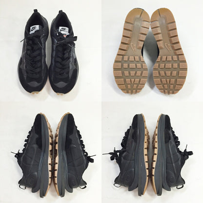 SACAI x Nike Vaporwaffle Black Sneakers Size 9.5