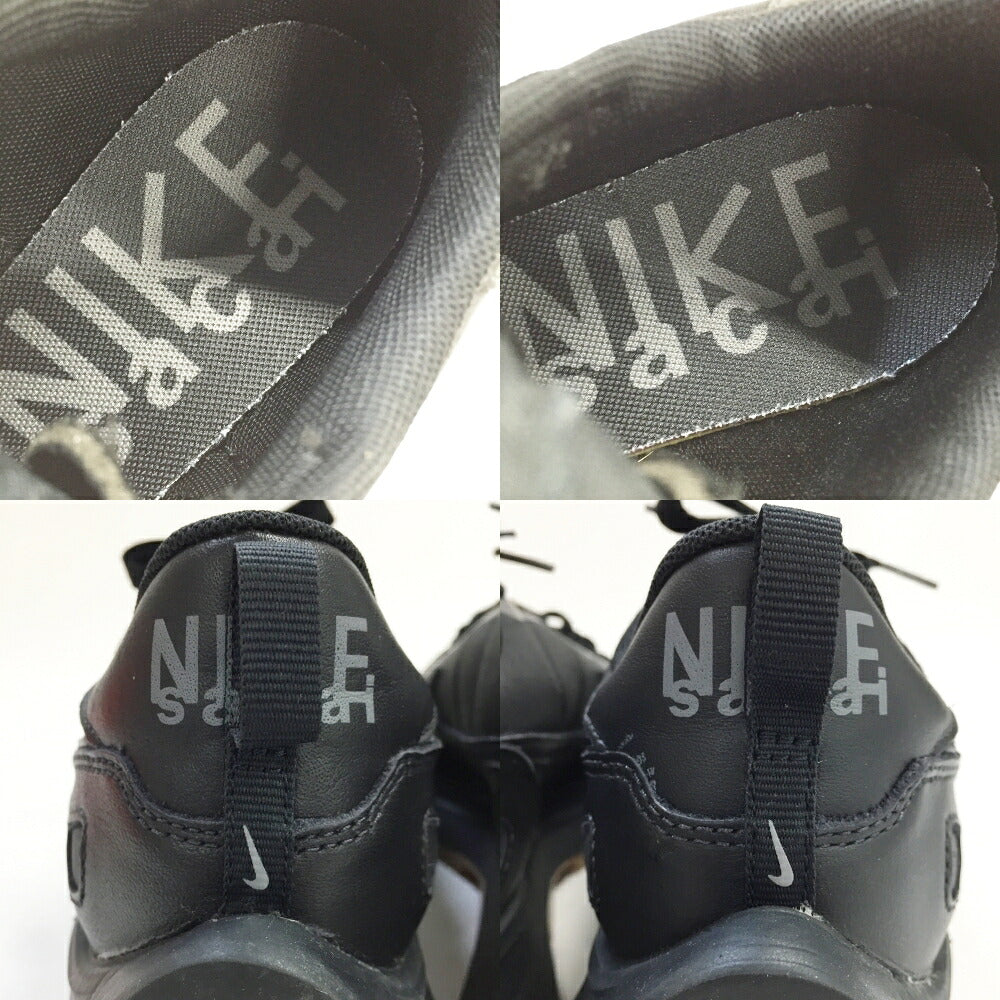 SACAI x Nike Vaporwaffle Black Sneakers Size 9.5
