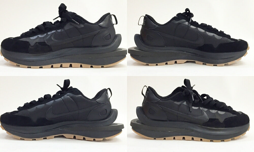 SACAI x Nike Vaporwaffle Black Sneakers Size 9.5