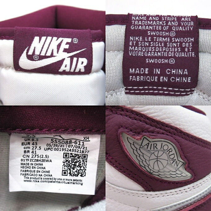 NIKE AIR JORDAN 1 Retro High OG Multi Sneakers Size 27.5cm