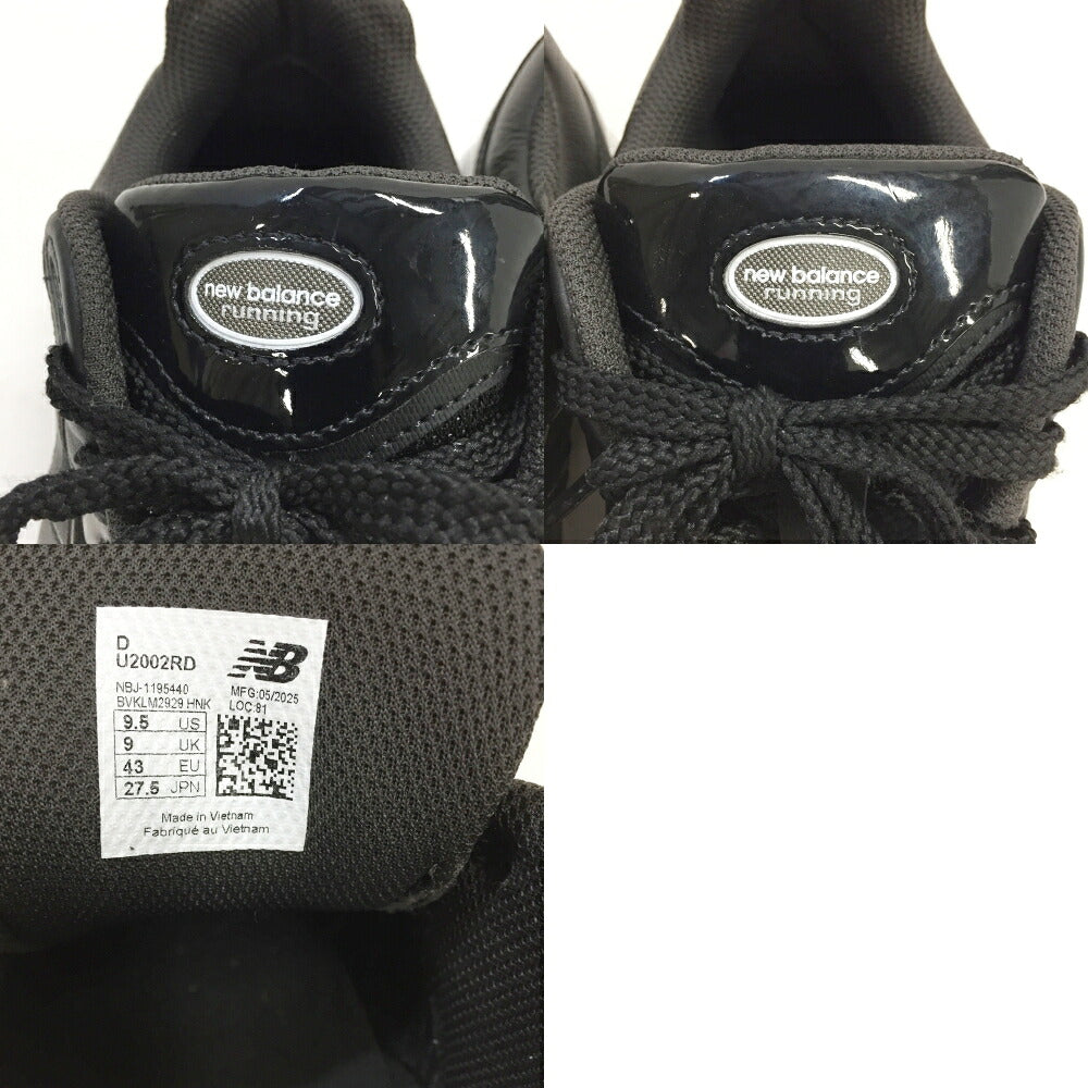 New Balance U2002RD Black Sneakers Size 9.5