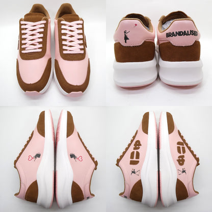 BRANDALISED x Sangacio Nyuz Pink Sneakers Size 7.5