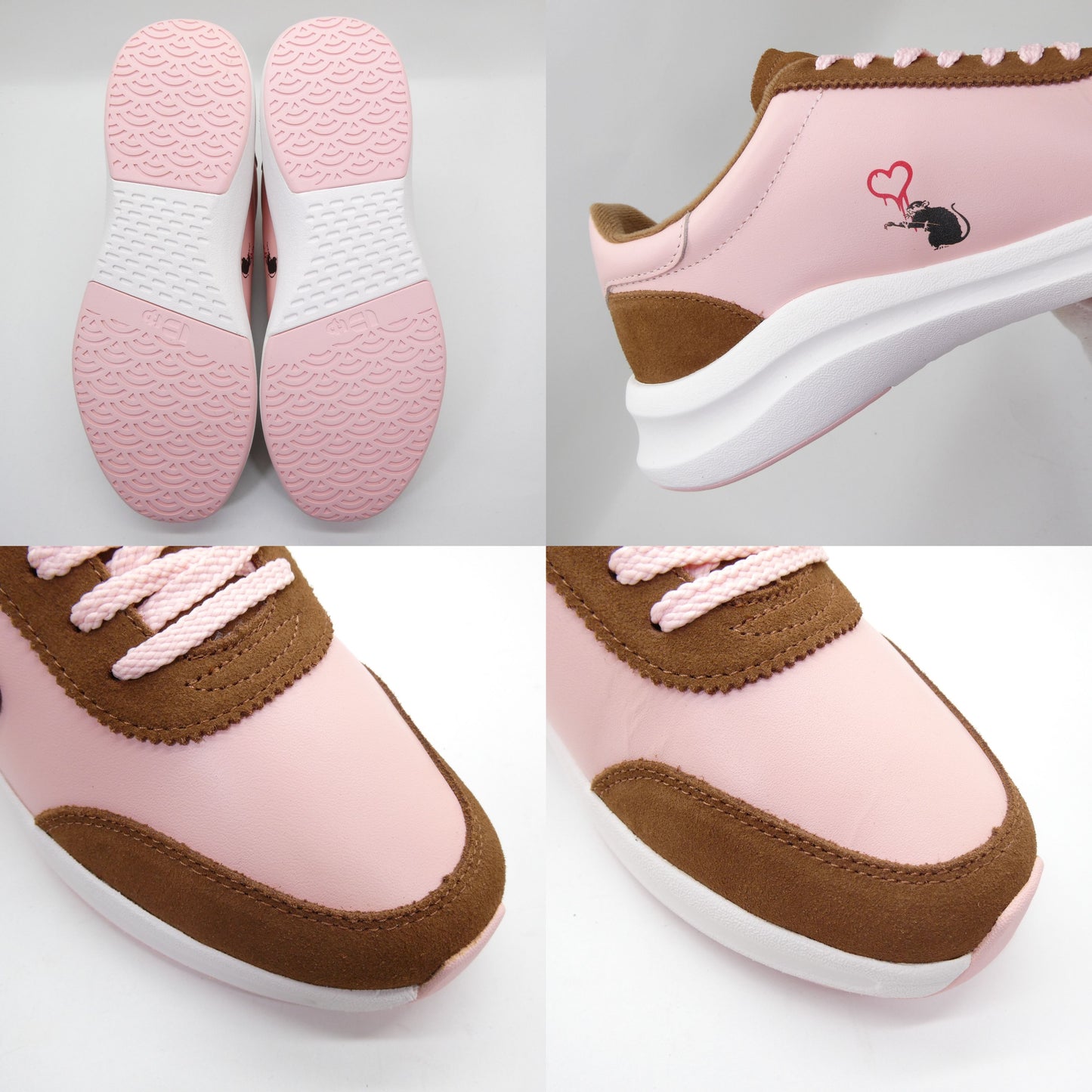BRANDALISED x Sangacio Nyuz Pink Sneakers Size 7.5