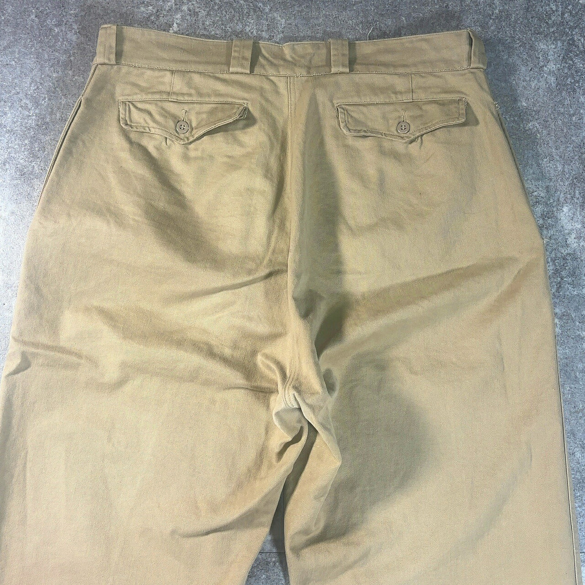MILITARY 50s 60s French Army M52 Trousers Beige Size 35