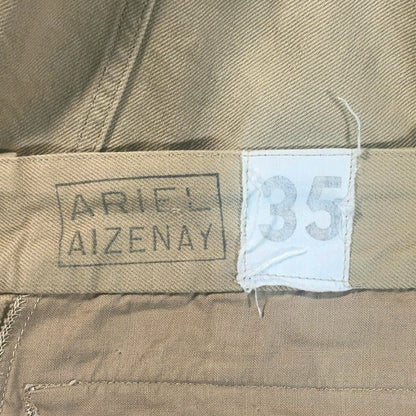 MILITARY 50s 60s French Army M52 Trousers Beige Size 35