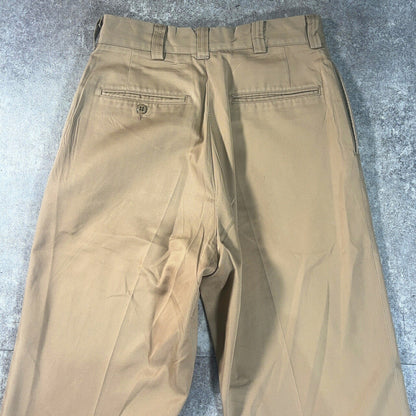 US ARMY 60s 70s Vintage Military Chino Pants Size 30R