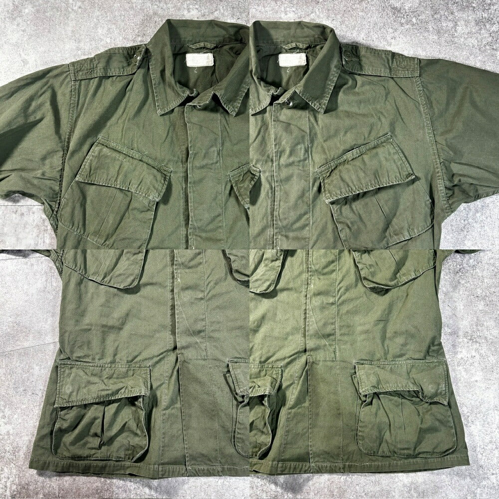 U.S.ARMY 60s Vintage Jungle Fatigue Cotton Jacket Size L