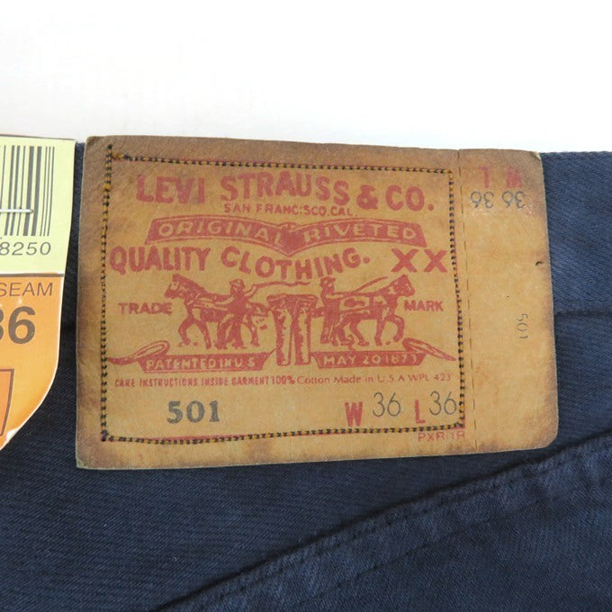 Levi's 90s USA 501 Navy Color Denim Pants Size W36