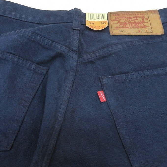 Levi's 90s USA 501 Navy Color Denim Pants Size W36