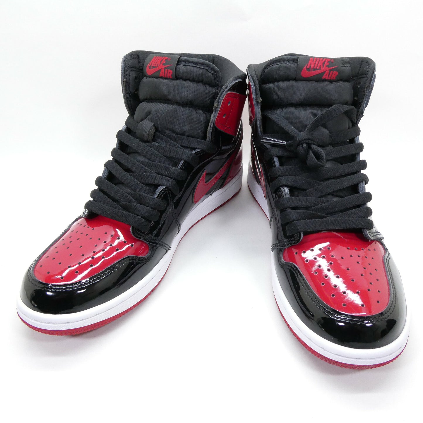 NIKE Air Jordan 1 Retro High OG Bred Patent Sneakers
