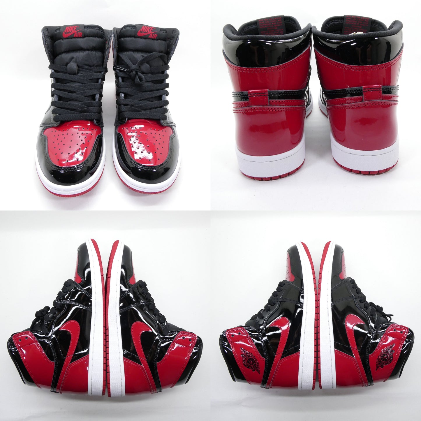 NIKE Air Jordan 1 Retro High OG Bred Patent Sneakers