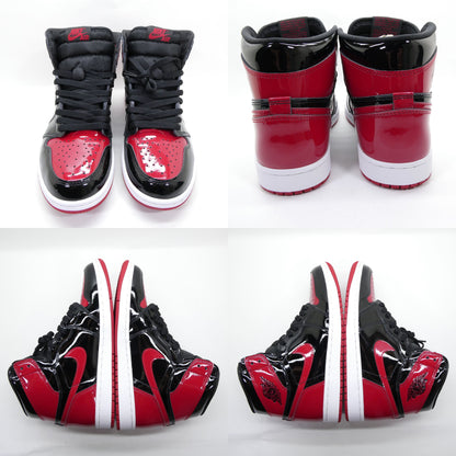 NIKE Air Jordan 1 Retro High OG Bred Patent Sneakers
