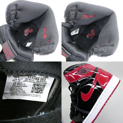 NIKE Air Jordan 1 Retro High OG Bred Patent Sneakers