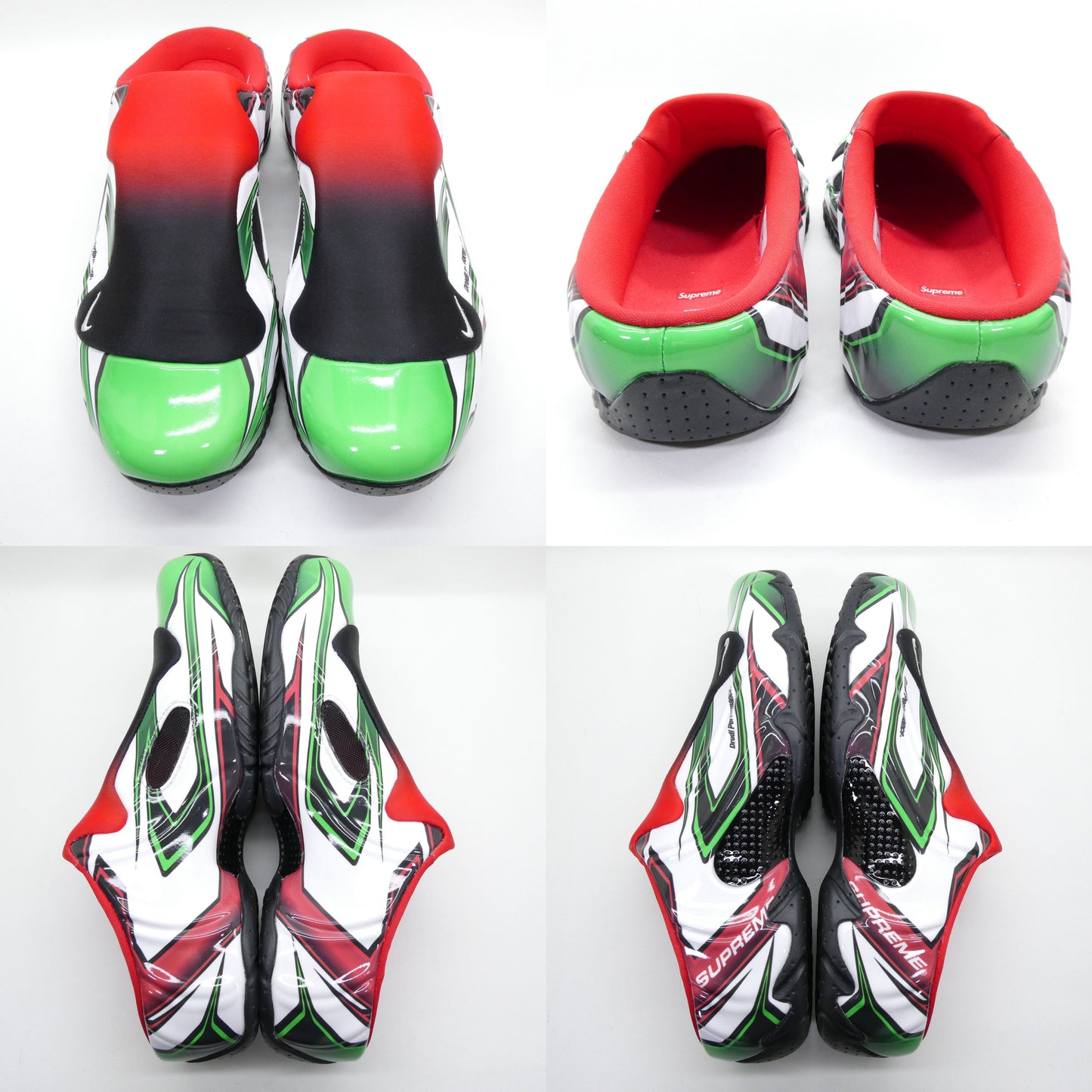 Supreme x Nike Clogposite SP Sneakers White Green Red