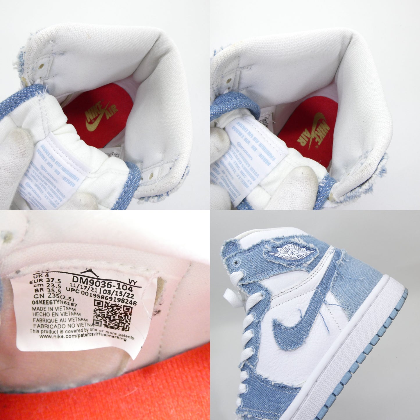 NIKE WMNS AIR JORDAN 1 Retro High OG Sneakers Size 5.5