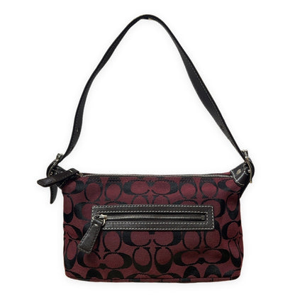COACH Burgundy Signature Shoulder Bag