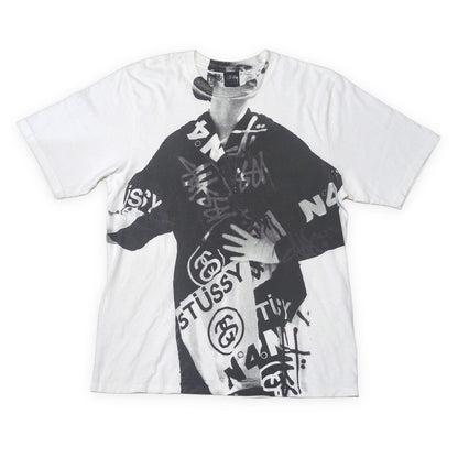 STUSSY 25AW Lady Paris Pigment Dyed Graphic T-Shirt Size M