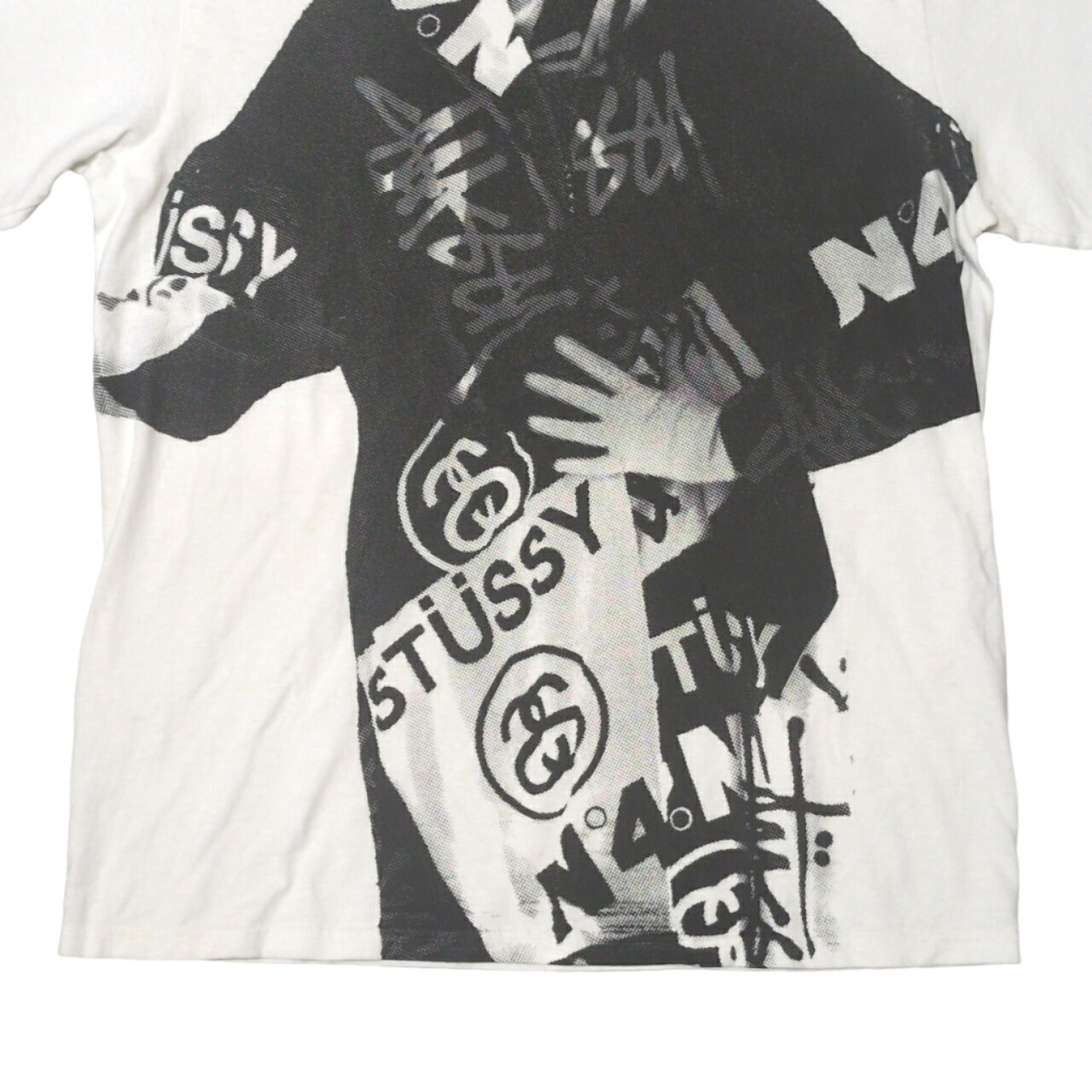 STUSSY 25AW Lady Paris Pigment Dyed Graphic T-Shirt Size M