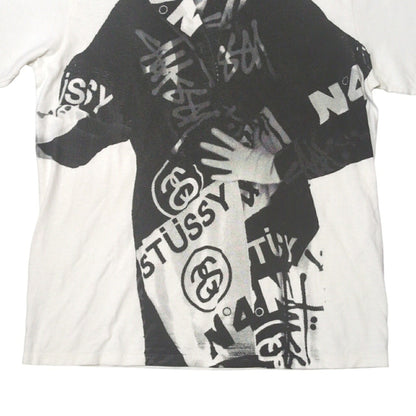 STUSSY 25AW Lady Paris Pigment Dyed Graphic T-Shirt Size M