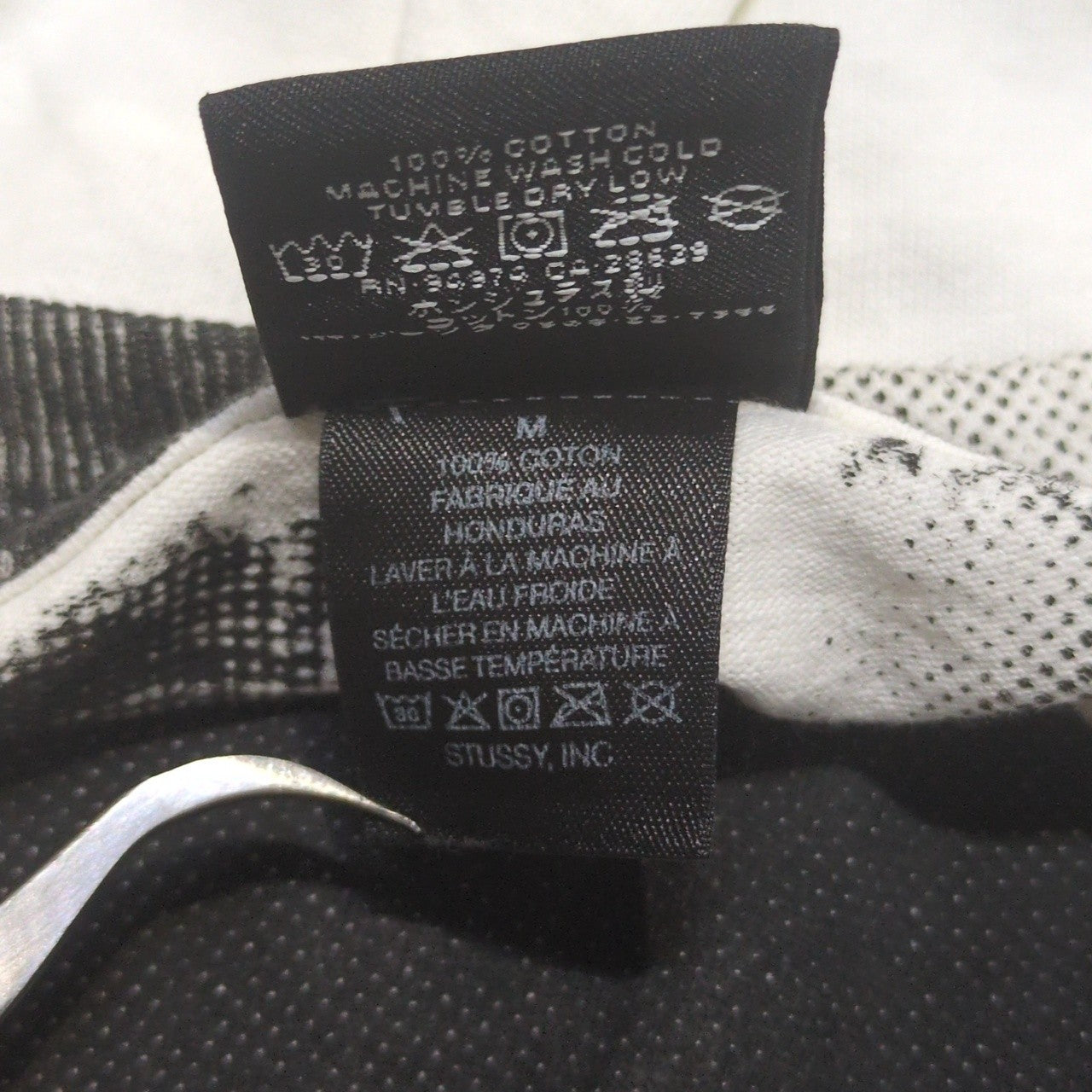 STUSSY 25AW Lady Paris Pigment Dyed Graphic T-Shirt Size M