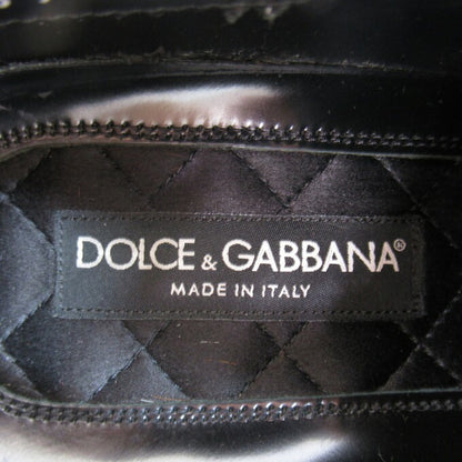 DOLCE&GABBANA Writing Painting Derby Shoes Black Sneakers Size 7 1/2