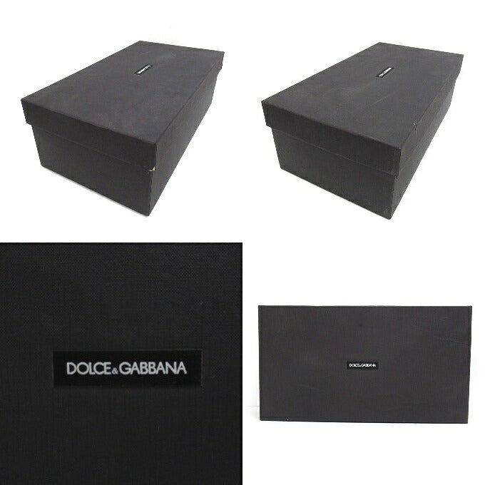 DOLCE&GABBANA Writing Painting Derby Shoes Black Sneakers Size 7 1/2