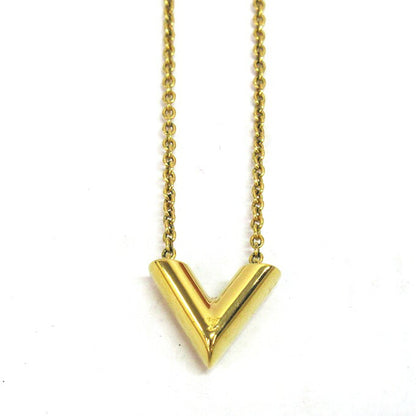 LOUIS VUITTON Essential V Gold Necklace Size ONE SIZE