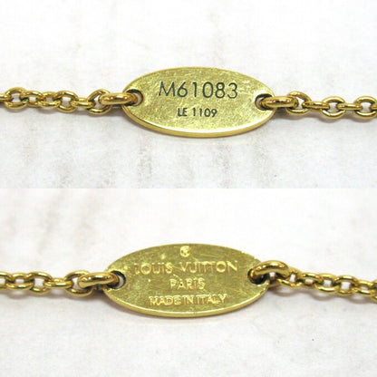 LOUIS VUITTON Essential V Gold Necklace Size ONE SIZE
