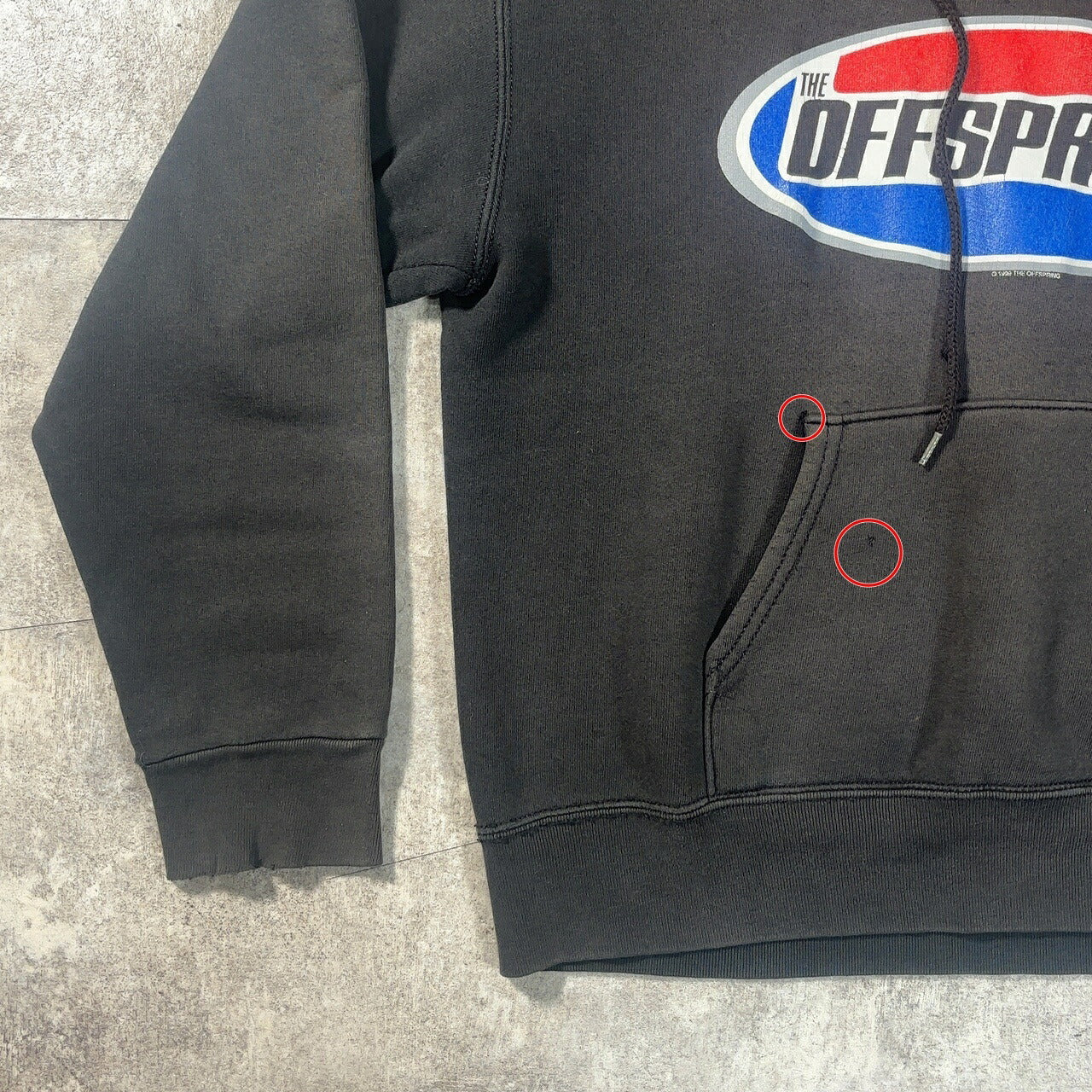 THE OFFSPRING 90s Band Pullover Hoodie Black Size L
