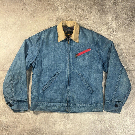 WASHINGTON DEE CEE 70s Denim Work Jacket Blue Size M
