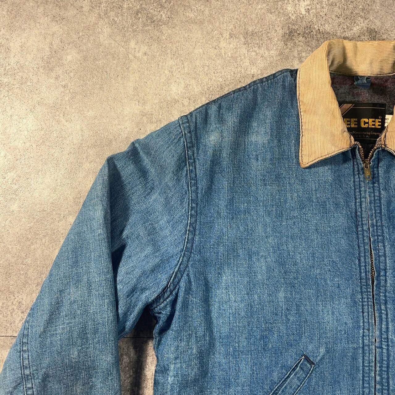 WASHINGTON DEE CEE 70s Denim Work Jacket Blue Size M