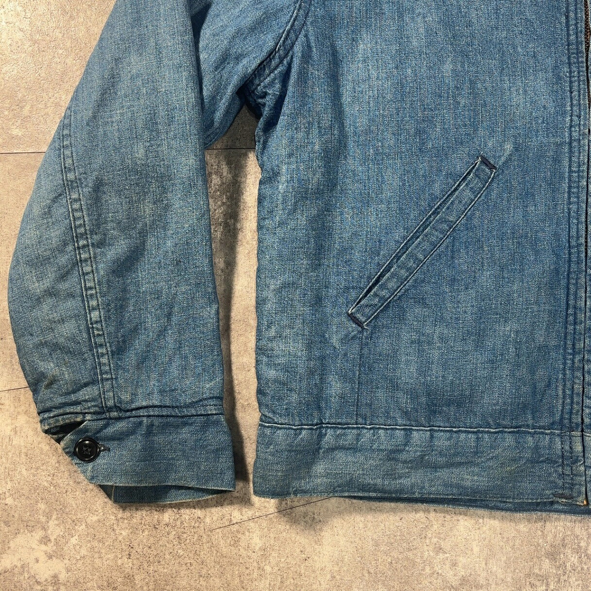 WASHINGTON DEE CEE 70s Denim Work Jacket Blue Size M